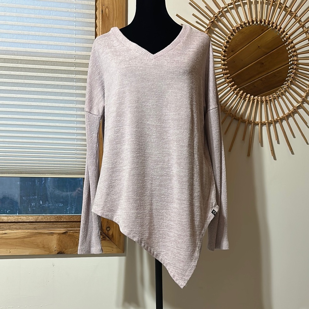 Asymmetrical Light Pink Sweater